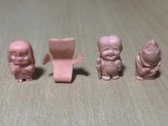 게게게의 키타로 지우개 피겨 4장 세트 당시물