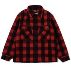 新品未使用PORKCHOP × MASSES WOOL JACKET チェックSのサムネイル