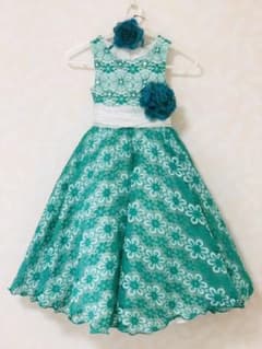 美品　総レースロングドレス　七五三7歳用　発表会にのサムネイル