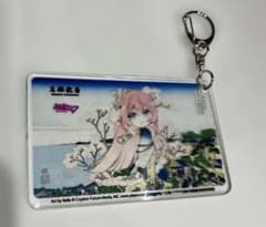 巡音ルカ　葛飾北斎 アクリルキーホルダー　印刷博物館