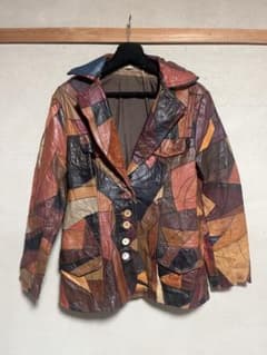 70s~ Vintage leather craft レザークラフトジャケットのサムネイル