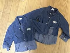 BREEZE キッズ デニムシャツ 長袖　お揃い