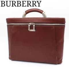 希少・美品】BURBERRY レザー ビジネスバッグ ブリーフケース ブラウン