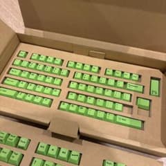 東プレ　リアルフォース REALFORCE 英語フルサイズキーキャップ　緑のサムネイル