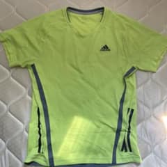 adidas 蛍光グリーン スポーツTシャツのサムネイル
