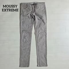 ​マウジー エクストリーム　スキニーパンツ　グレンチェック　S　ストレッチ