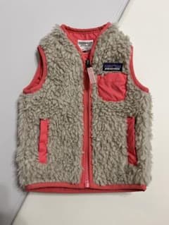 patagonia パタゴニアベビー フリースベスト3-6M(ピンク/ベージュ)のサムネイル