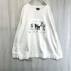 アメリカンホリック ディズニー 蒸気船ウィリー ロンT Lサイズ ホワイト 美品