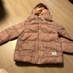 BEAMS mini フード付き中綿コート ピンクのサムネイル