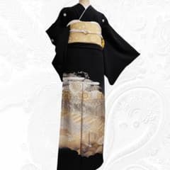 6591❱ フルセット 黒留袖 作家 和田光正 落款 袋帯 フォーマル 結婚式