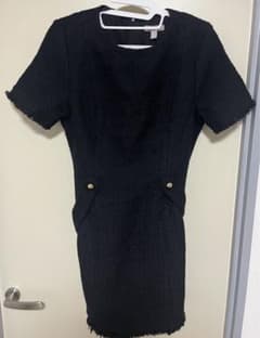 H&M ミニ丈ワンピース　ツイードのサムネイル