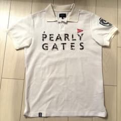 PEARLY GATES ポロシャツ ホワイト サイズ5 - メルカリ