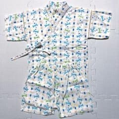 トンボ柄 コットン 甚平 90cm 上下セットのサムネイル