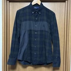Fred Perry 長袖グリーンチェックシャツのサムネイル