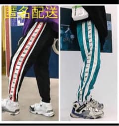 サイドラインパンツ ジョガーパンツ ブルーのサムネイル