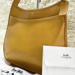 オールドコーチ ショルダーバッグ エルゴ オールレザー イエロー 9047