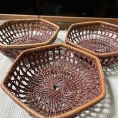 竹細工 竹籠 昭和 レトロ 竹かご 竹カゴ アンティーク 古道具 竹ザル