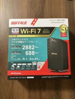 BUFFALO Wi-Fi 7 ルーター WSR3600BE4P-BK - メルカリ