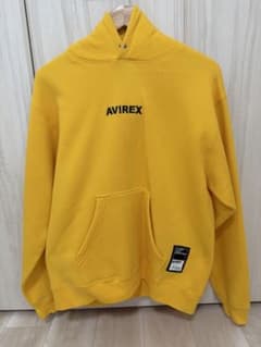 未使用品。 AVIREX プルオーバーパーカー イエローのサムネイル
