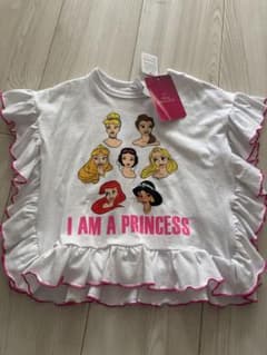 Disney Princess T 셔츠 프릴 화이트 90