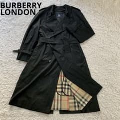 極美品✨️バーバリー ライナー付 ノバチェック トレンチコート 黒 M ベルト バーバリーロンドン トレンチコート カシミヤライナー ベルト ノバ