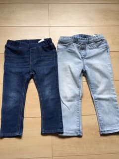 【専用】H &Mのデニムのレギンスパンツ、ワンピースセットのサムネイル