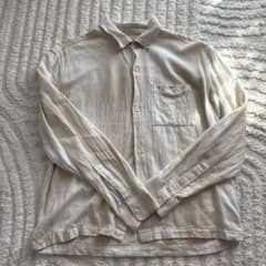 GAP CROPPED SHIRT WHITE PLAID ギャップ　長袖シャツのサムネイル