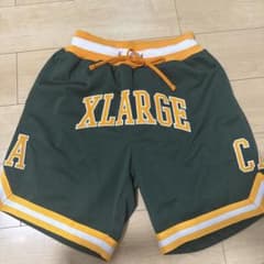 XLARGE メッシュ ショートパンツ グリーン×イエローのサムネイル