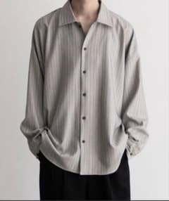 Casper John イミテーションウールヒュージシャツ　グレー　Mのサムネイル