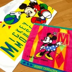 신품 [DISNEY] 미키 스포츠 타월 & 미니 핸드 타월 무료 배송