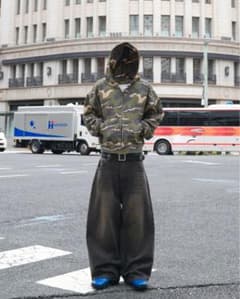 BELVET 迷彩フーディカモフラージュ柄 ジップアップパーカー - メルカリ