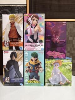 フィギュア まとめ売り 6点(ナルト サスケ デク お茶子 アイラ