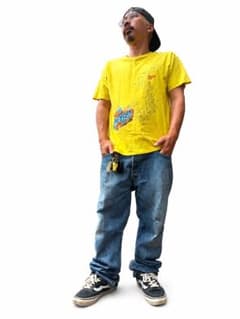 SUBMERGED プリント Tシャツ イエロー