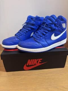 NIKE エアジョーダン ハイカット スニーカー ブルー　hyper loyalのサムネイル