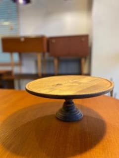 1970s アメリカ製 ヴィンテージ ケーキスタンド オイルフィニッシュ 1970s アメリカ製 ヴィンテージ ケーキスタンド オイル