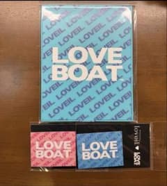LOVE BOAT ミラー　ステッカー2枚　3点セットのサムネイル