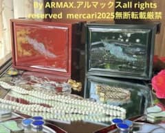 2172様感謝‼️JAPAN輪島螺鈿蒔絵「銀河-翠と紅」器局形宝石箱2点箱入