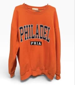 オレンジ スウェット PHILADELPHIA ロゴのサムネイル