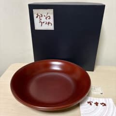 【新品•未使用】漆器あかねうつわ 天然木製 盛皿 箱•説明書付き 新品•未使用】漆器あかねうつわ 天然木製 盛皿 箱•説明書付き - メルカリ