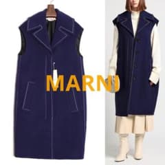 MARNI 23AW 国内正規品 ウールフェルト ノースリーブコート 36 MARNI 23AW 国内正規品 ウールフェルト ノースリーブコート 36 - メルカリ