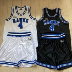 アシックス　バスケットボールユニホーム(上下セット2組)ホワイト＆ブラックのサムネイル
