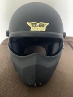 マットブラック ジェットヘルメットのサムネイル