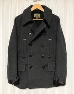 [Nigel Cabourn] レザー切替 ウールピーコート 46 牛革 Nigel Cabourn] レザー切替 ウールピーコート 46 牛革 - メルカリ