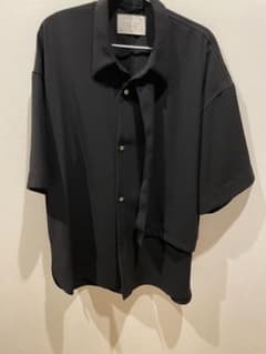 Public Tokyo パブリックトウキョウ ジョーゼット シャツ 黒 2のサムネイル