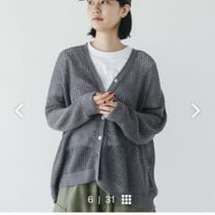 mizuiro ind ミズイロインド メッシュカーディガングレーのサムネイル