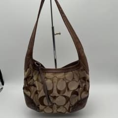 COACH コーチ ワンショルダーバッグ ホーボー シグネチャー レザー y2kのサムネイル