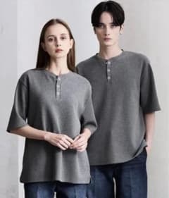 CLEL】/ ファンクショナリー サーマルヘンリーネック半袖Tシャツ
