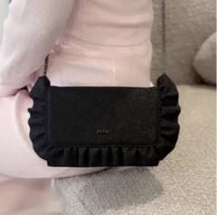 JILTU petit frill shoulder bag ブラック ラメのサムネイル