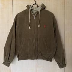 b 80s 90s ラルフローレン　コーデュロイ　フルジップフーディ　ブルゾン b 80s 90s ラルフローレン コーデュロイ フルジップフーディ ブルゾン