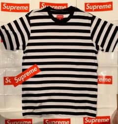 たかまろ様専用 Supreme Bar Stripe Tee ボーダー tシャツのサムネイル